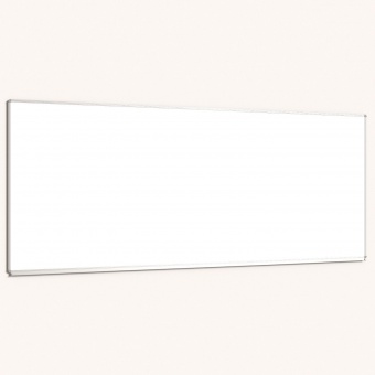 Whiteboard, 300x120 cm, mit durchgehender Ablage, Stahlemaille weiß, 